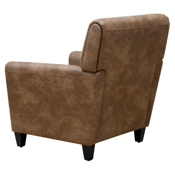 Honeybloom Dylan Brown Faux Leather Arm Chair Flash Sale^* Cheap
