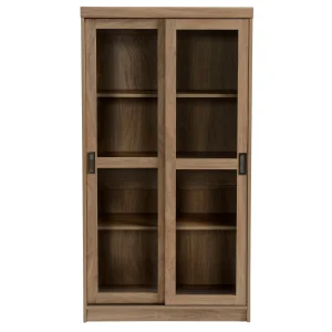 Honeybloom Fullerton 4-Shelf Sliding Door Cabinet Gift Selection^* Outlet