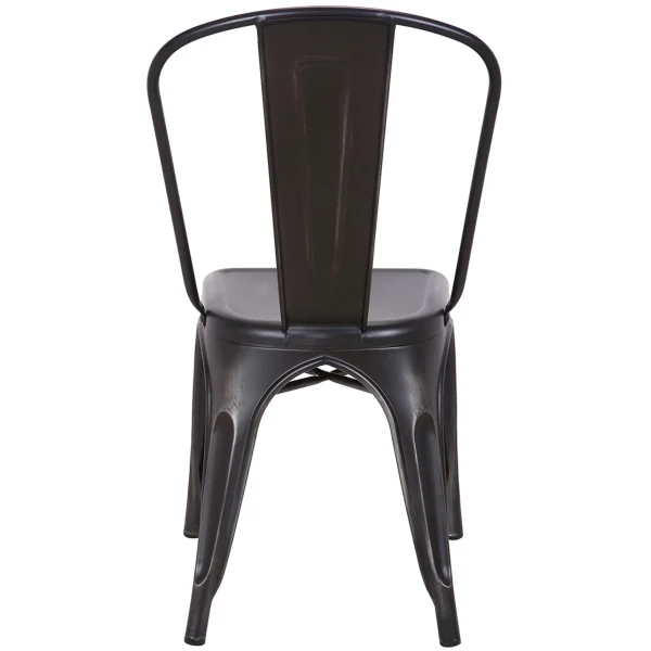 Honeybloom Idris Black Metal Dining Chair Good Quality^* Clearance