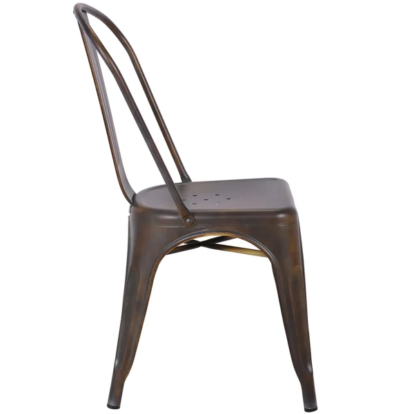 Honeybloom Idris Bronze Metal Dining Chair Discount^* Cheap