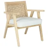 Honeybloom Kanon White Oak Accent Chair Opening Sales^* Best Sale
