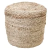 Honeybloom Karson Jute Pouf Exquisite Gifts^* Best Sale