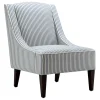 Honeybloom Kayson Blue Striped Accent Chair Promotion^* Fashion