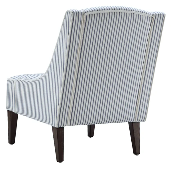 Honeybloom Kayson Blue Striped Accent Chair Promotion^* Fashion