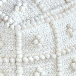 Honeybloom Knots Cream Pouf Exquisite Gifts^* Outlet