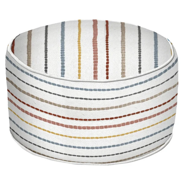 Honeybloom Rainbow Striped Pouf, 20 14 Discount Online^* Cheap
