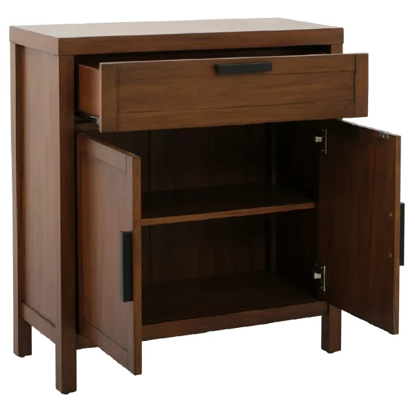 Honeybloom Samuel 1-Drawer 2-Door Wooden Cabinet Opening Sales^* Discount