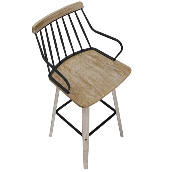 Honeybloom Whitley Swivel Barstool Opening Sales^* Discount