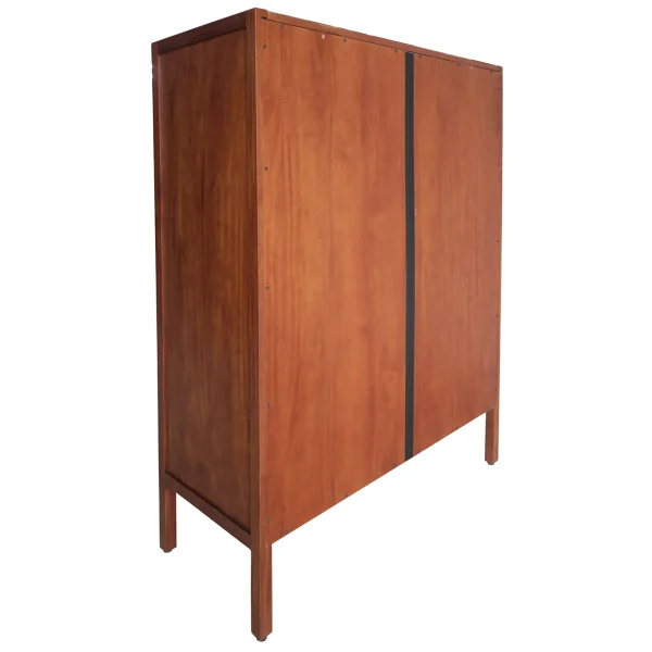 Honeybloom Wood Rattan Door Cabinet Premium^* New