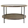 Hudson Glass-Top Round Coffee Table Cheaper^* Cheap