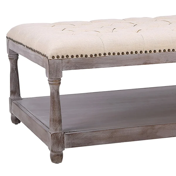 Jardan Tufted Ottoman Natural Kd Opening Sales^* Clearance