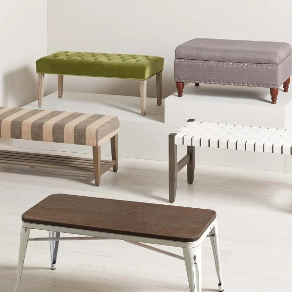 Jasmine Charcoal Grey Upholstered Storage Bench With Nail Heads Discount Online^* Fashion