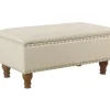 Jasmine Linen Storage Ottoman, Natural Less Expensive^* Cheap