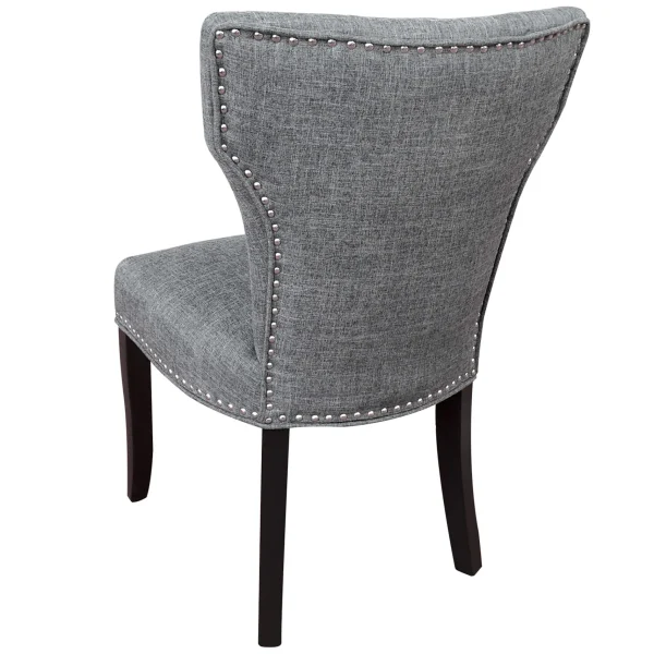 Jhene Ii Grey Studded Back Dining Chair Low Price^* Fashion