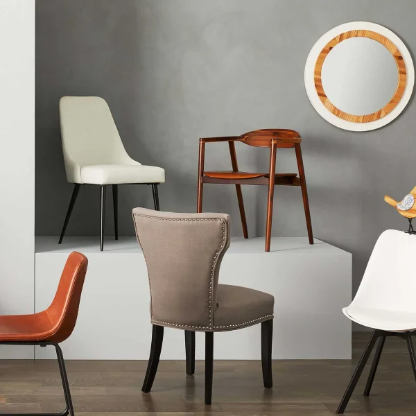 Jhene Ii Grey Studded Back Dining Chair Low Price^* Fashion