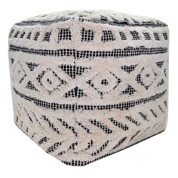 Kai Diamond Tufted Pouf, 16 Outlet^* Fashion