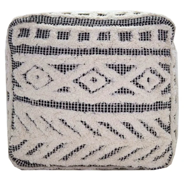 Kai Diamond Tufted Pouf, 16 Outlet^* Fashion