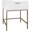 Kelcie Textured Front 1 Drawer Cabinet With Mirror Top Opening Sales^* Online