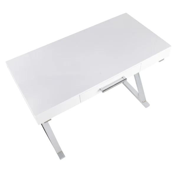 Laila Ali Astrid Chrome Desk Bargain Sale^* Outlet