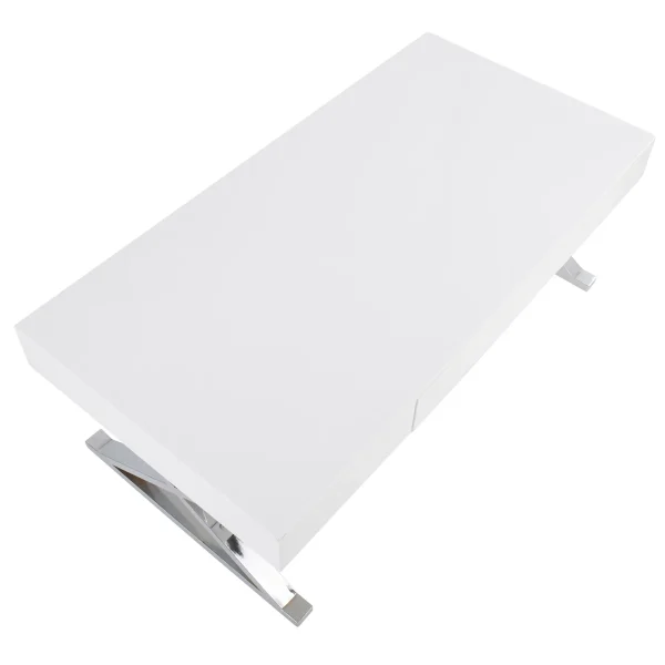Laila Ali Astrid White Coffee Table Cheaper^* Online