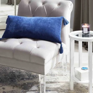 Laila Ali Grey Tufted Accent Chair With Clear Acrylic Legs Outlet^* Shop