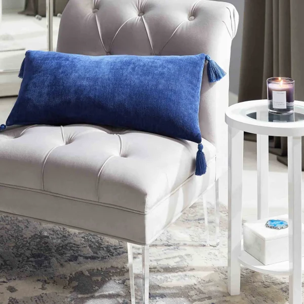 Laila Ali Grey Tufted Accent Chair With Clear Acrylic Legs Outlet^* Shop
