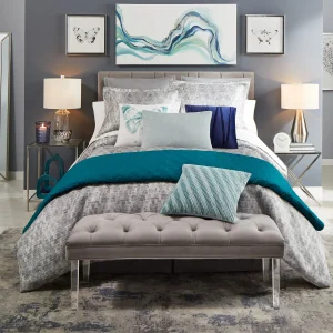 Laila Ali Grey Tufted Bench With Clear Acrylic Legs Promotion^* Shop