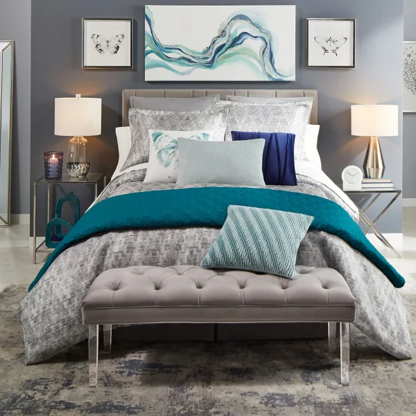 Laila Ali Grey Tufted Bench With Clear Acrylic Legs Promotion^* Shop