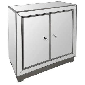 Laila Ali Modern Living 2-Door Mirrored Cabinet Fashion^* Best