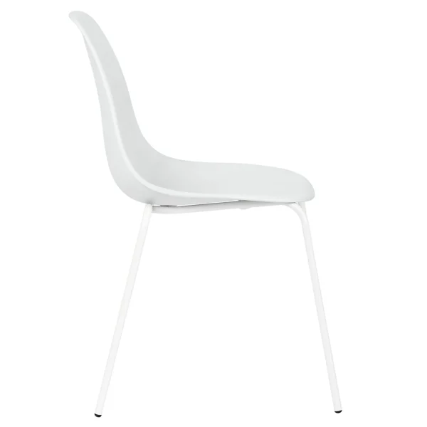 Lily White Dining Chair With Metal Legs Exquisite Gifts^* Best