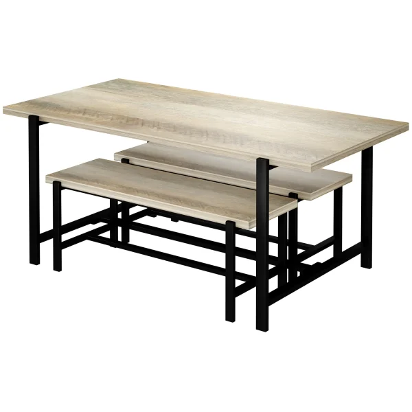 Loggy Wood & Metal Dining Bench, 47 Less Expensive^* Cheap