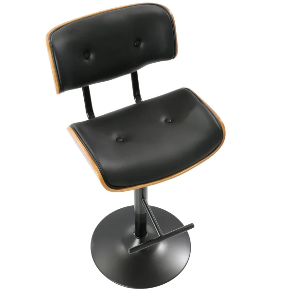 Lombardi Adjustable Faux Leather Barstool Kd Opening Sales^* Best Sale