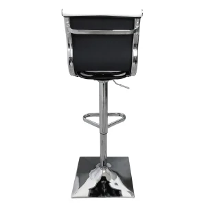 Maxwell Adjustable Faux Leather Barstool, White Discount Online^* Cheap