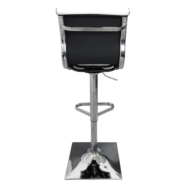 Maxwell Adjustable Faux Leather Barstool, White Discount Online^* Cheap