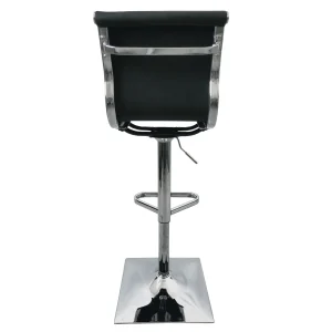 Maxwell Adjustable Faux Leather Barstool, Black Promotion^* Outlet
