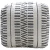 Maya Handwoven Striped Square Pouf Flash Sale^* Cheap