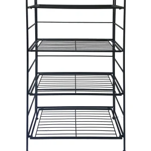 Metal 4 Tier Folding Rack With Wire Shelves Discount Online^* New