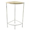 Metal Corner Plant Stand With Wood Top Grey, Medium Cheaper^* Shop