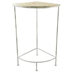 Metal Corner Plant Stand With Wood Top Grey, Large Fashion^* Best