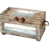 Nantucket Weathered Wood Decorative Storage Trunk, Small Discount Online^* New