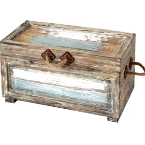 Nantucket Weathered Wood Decorative Storage Trunk, Small Discount Online^* New