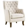 Norfolk White Tufted Accent Chair, Kd Opening Sales^* Clearance