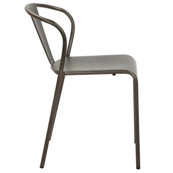 Nova Dark Grey Metal Dining Chair Less Expensive^* Hot