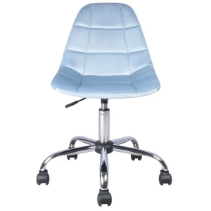 Olivia Blue Velvet Office Chair Exquisite Gifts^* Fashion