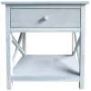 One Drawer Xavier Table White Cheaper^* Cheap