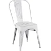 Oregon Vintage White Metal Dining Chair Opening Sales^* Online