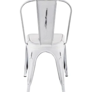 Oregon Vintage White Metal Dining Chair Opening Sales^* Online