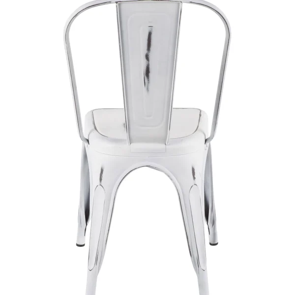 Oregon Vintage White Metal Dining Chair Opening Sales^* Online