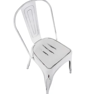 Oregon Vintage White Metal Dining Chair Opening Sales^* Online
