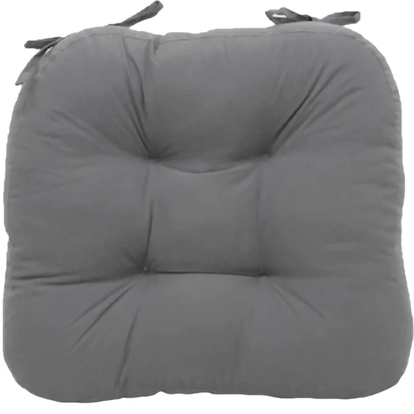 2-Pack Dark Grey Microsuede Chair Pads Online Discount^* Cheap